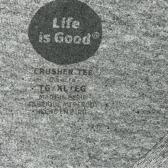 Life is Good Beer Graphic Gray Long Sleeve Tee Peace, Love & Hoppiness‎ Size XL - Picture 4 of 11